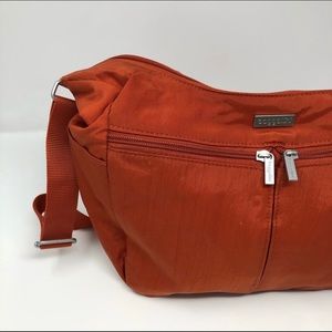 Baggallini Cargo Bagg Orange Rust Crossbody Purse